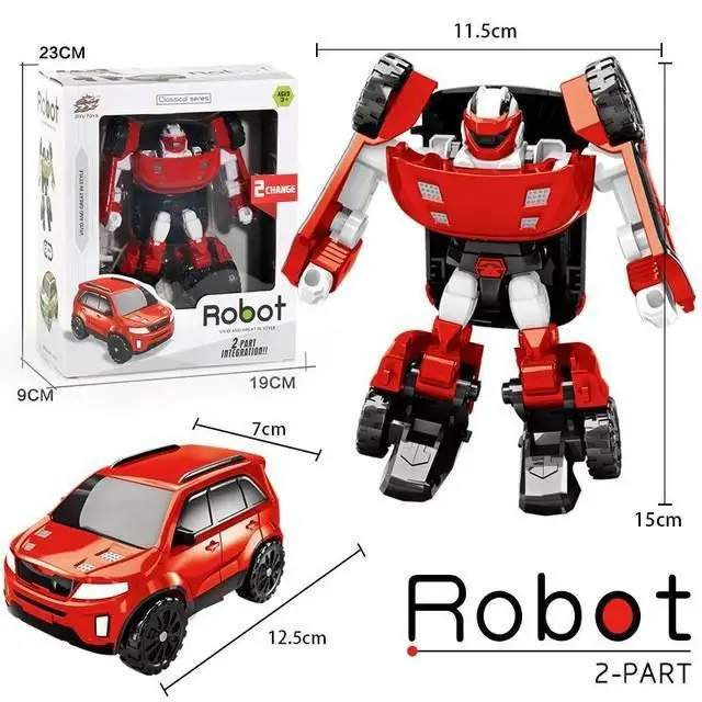 No Box 3 In 1 Transformation Robot Action Figure Toy Car Toys Cartoon Animation Model Set For Boys Birthdays Gifts dragon ball z toys Action & Toy Figures