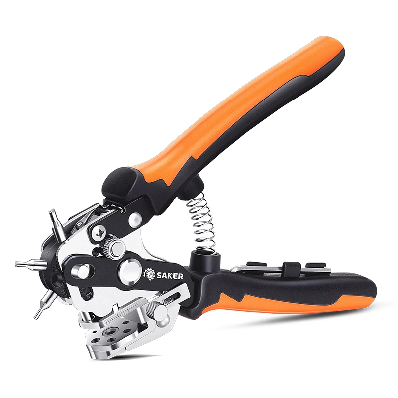 

V-shaped Strong Punching Hole Punch Pliers Aluminum Iron Copper Plate Cloth Diy Punch Tool for Strap Leathercraft Leather Belt
