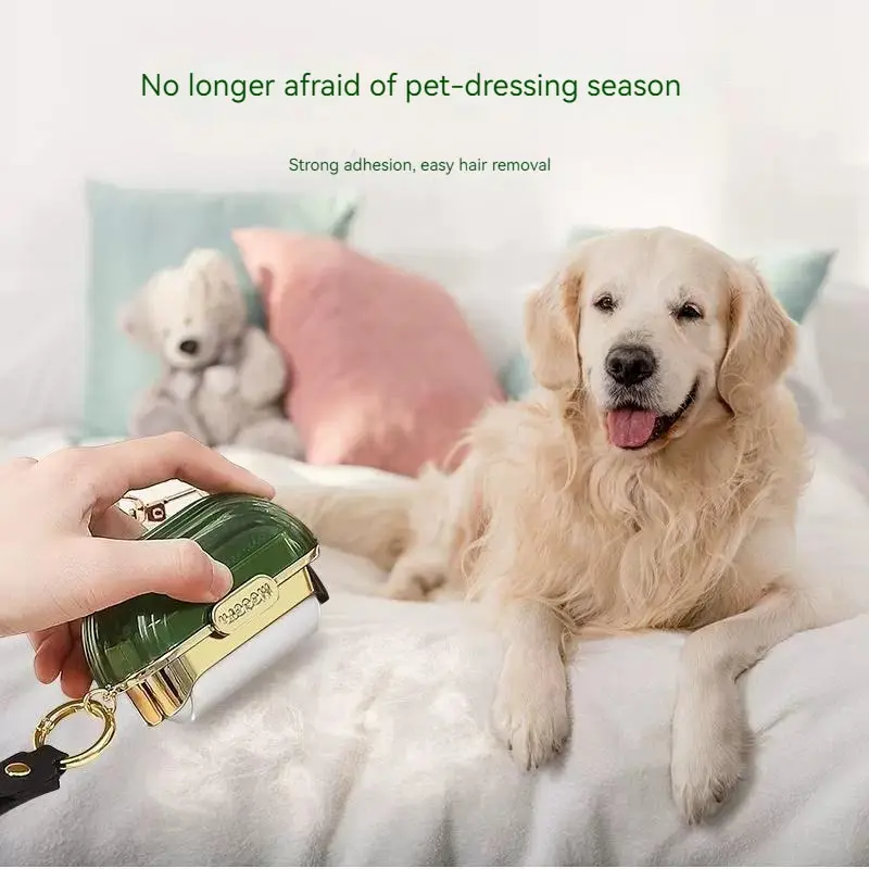 Mini Portable Clothes With Sticky Fur Pet Multifunctional Bidirectional Transparent Belt Cover