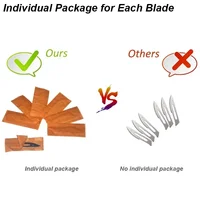 Surgical Professional Cutter Knife Scalpel Stationery Blade DIY Multi Tool11 23 Handle Set Craft Carbon Steel Metal Box Open 3