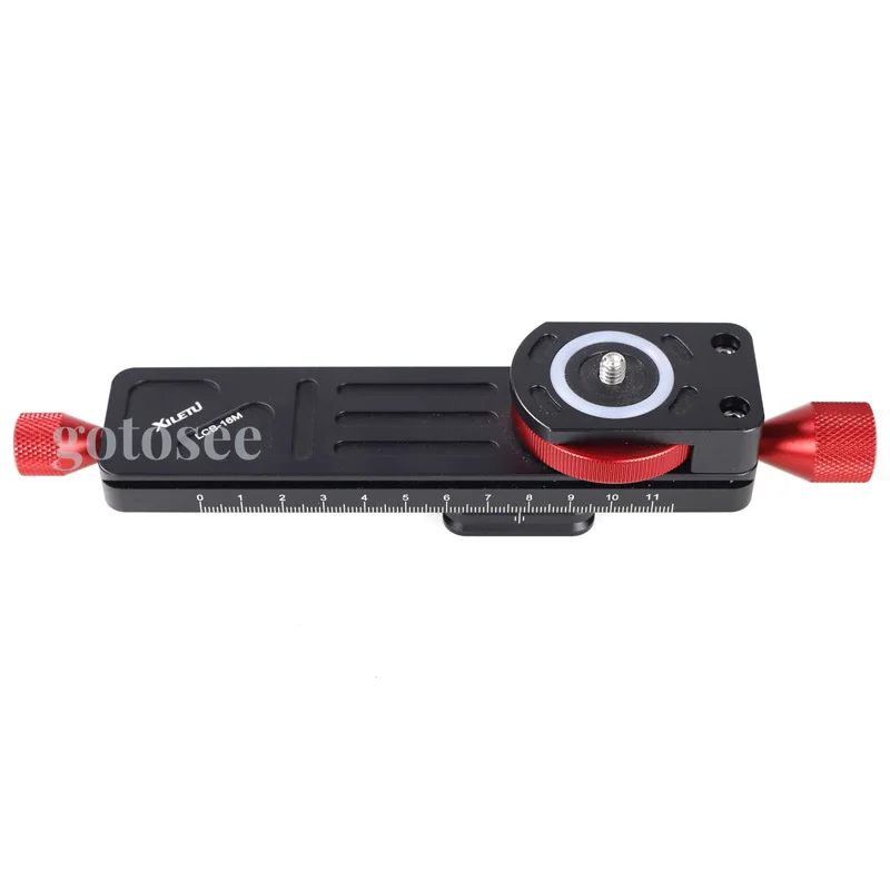 XILETU LCB-16M Mini Macro Photography Rail Slider Quick Release Plate Holder Gear Slide for Camera Tripod Time-lapse ARCA SWISS camera rail slider