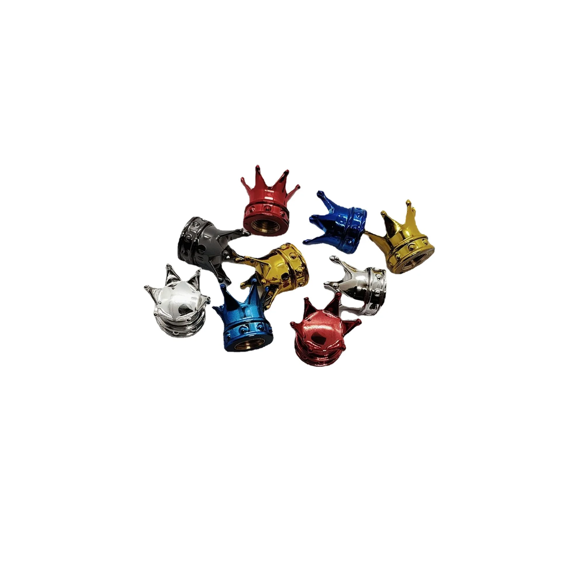 4 PCS Universal Crown Car Wheel Tire Valve Caps Tyre Rim Stem Covers Airdust Waterproof tire valve caps tire valve cap tire stem cover for Car Motorcycle Bling Accessories