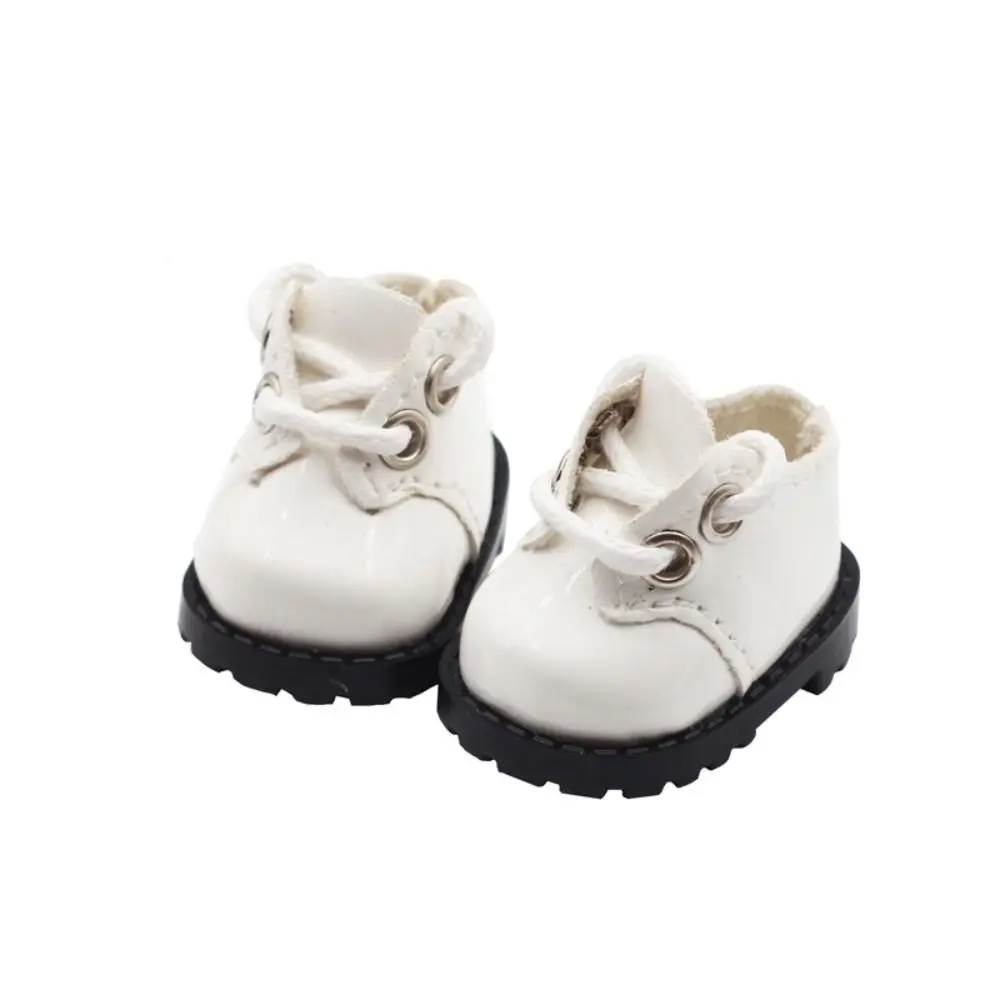 Cotton Doll Shoes for 10cm Dolls Round Toe Strap