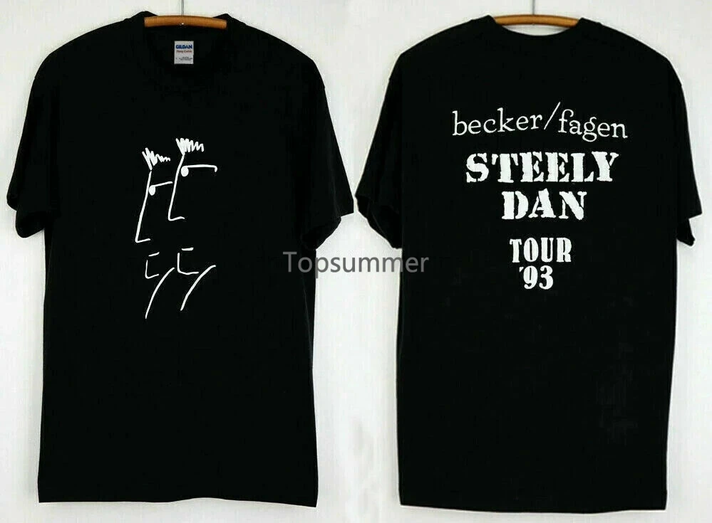 

1993 Steely Dan Tour T-Shirt Vintage Unisex 2 Sides Black Cotton Tee S-2345Xl
