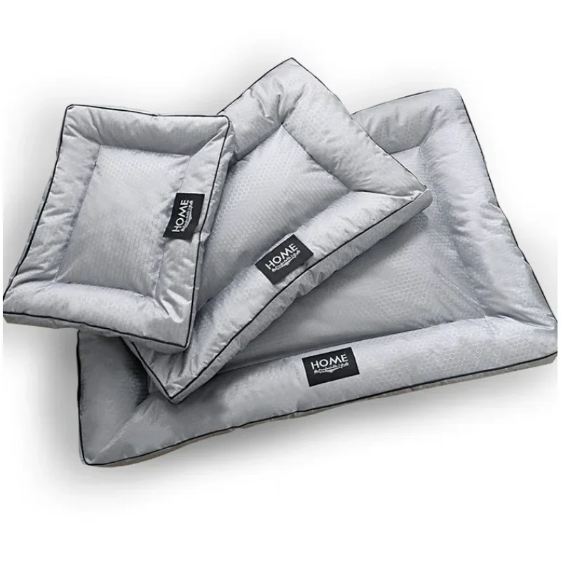 Waterproof Oxford pet bed thick bite-resistant bed for dog cat pet mat soft chew proof dog cotton filling cat stuff 1PC pet bed pet bed mat