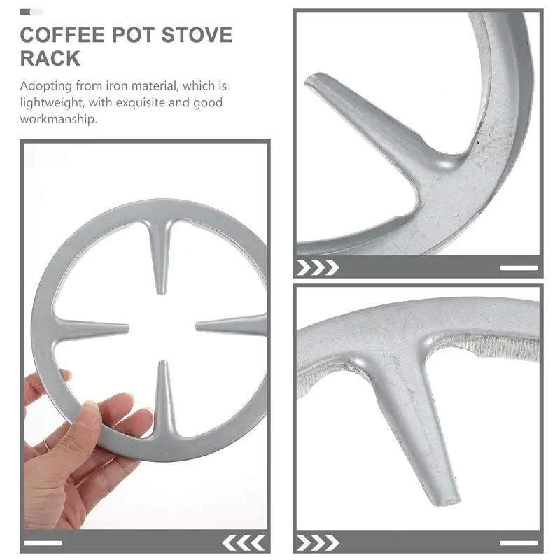 Stove Pot Holder Bracket Cooker Support Rack Reducer Rack Coffee Pot Gas Stove Holders Nonslip Stand Iron Wok Pan Pot Support Ring Thicken