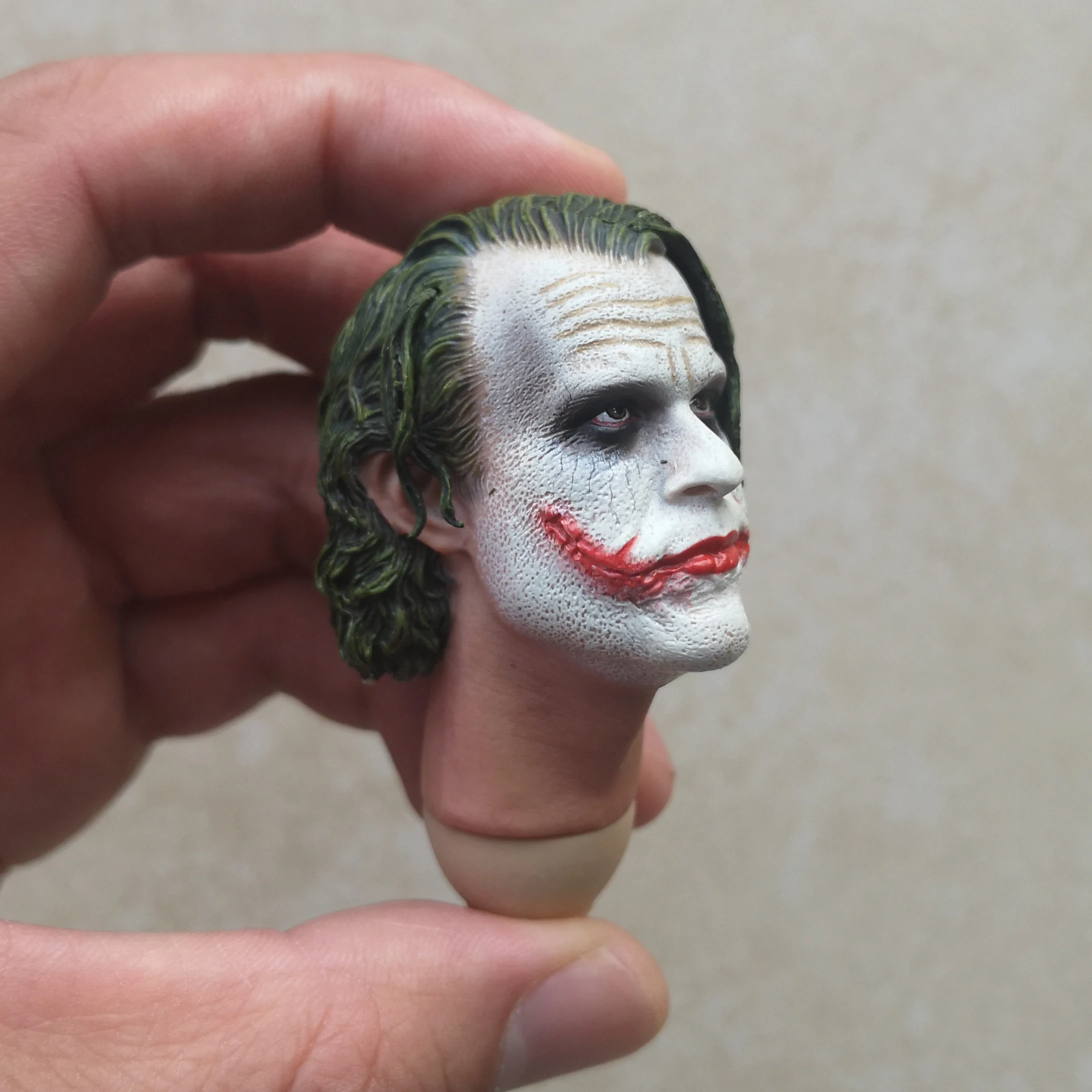 Maßstab 1/6 Laughing Joaquin Kopf Sculpt PVC Crazy Clown Kopf Carving Modell Fit 12'' Männliche Soldat Action Figur Körper Puppen – Detail 8
