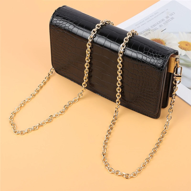 120cm DIY Chain Strap Handbag Chains Accessories Lady Shoulder Bags  Crossbody Replacement Straps with Metal Buckles Making