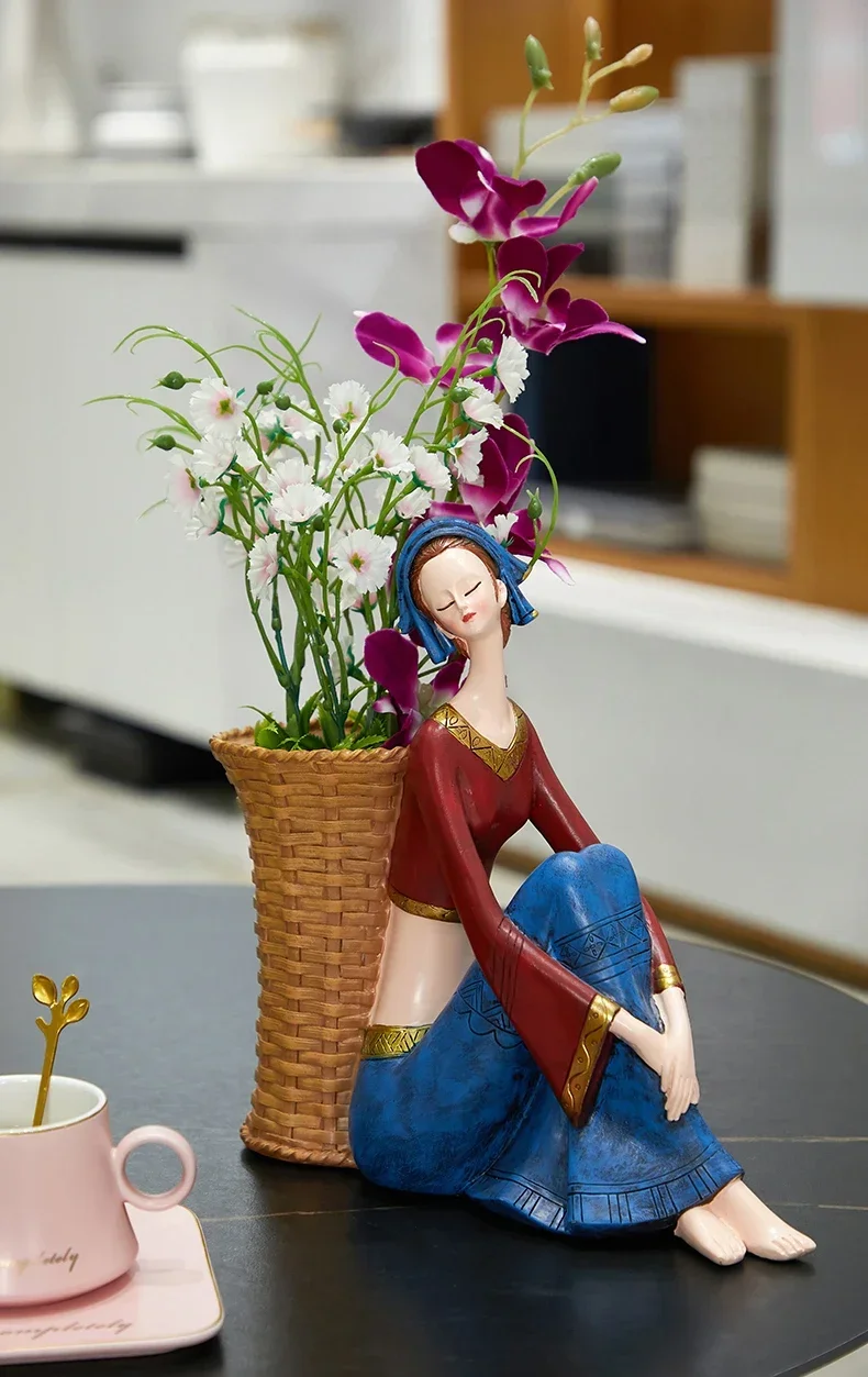 Nordic Home Decor Girl Art Figure Storage Tray Ornament Luxury Living Room Kawaii Desk Accessories Interior Figurines Decoration Sfbce787382dd48129cd372b66a67b292Y