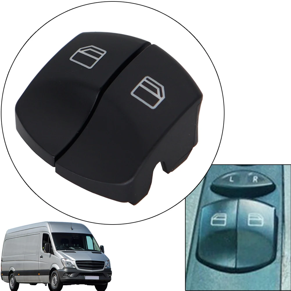 2 Copripulsanti Alzacristalli In ABS Per Mercedes Vito Viano W639 E Sprinter II 906 - 2003-2013 - Sostituzione Semplice