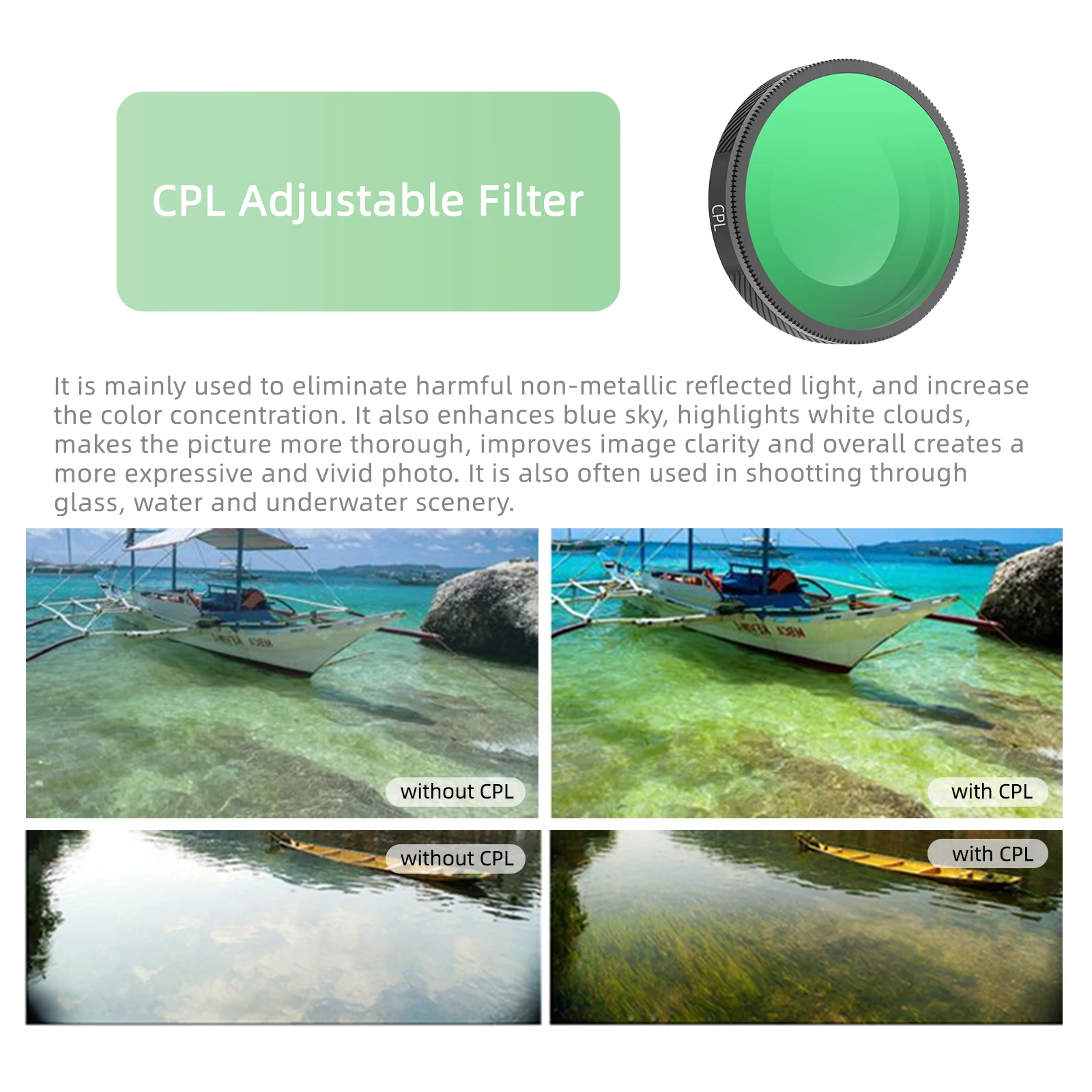 Objektivfilter-Set für Insta360 GO Ultra UV CPL ND 8 16 32 64 NDPL-Film-Kit Kamerafilter für Insta360 GO Ultra Zubehör – Detail 15