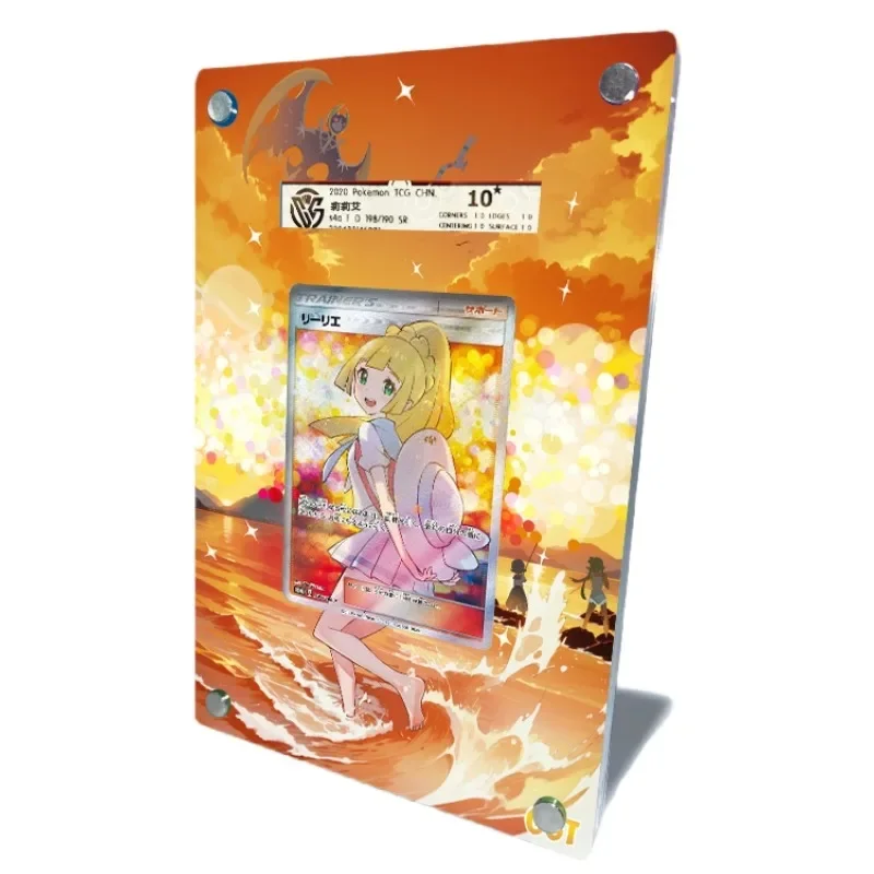 

Pokémon Dusk Lillie Animation Characters Acrylic Extended Painting Card Brick Anime Classics Game Collection Cards Display Stand
