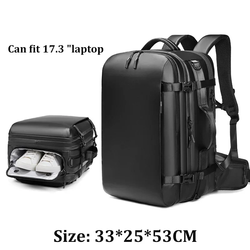 Travel backpack For Men waterproof 17.3 inch Business Laptop Backpack with Separate Shoe Bag outdoors Hiking camping backpack 6