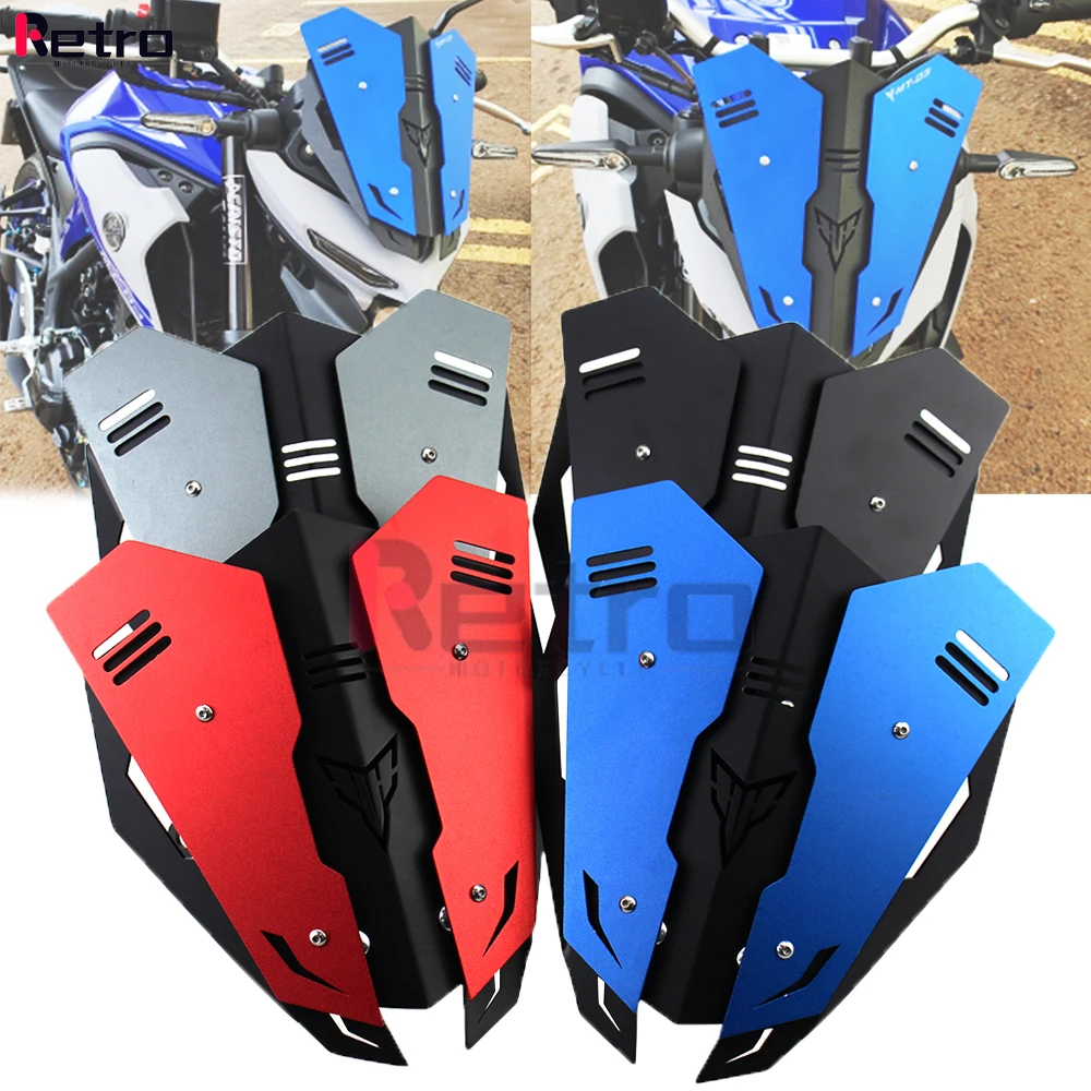 

For YAMAHA MT-03 25 MT03 MT25 2020 Motorcycle Windshield Windscreen Aluminum Kit Deflector