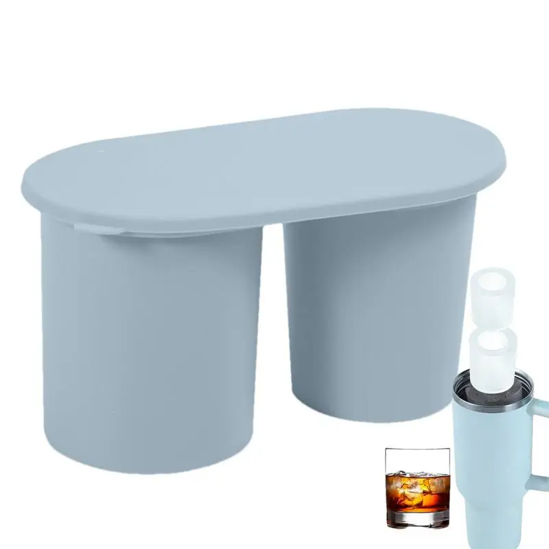 

Silicone Ice Cube Tray For Freezer Reusable Hollow Cylinder Ice Cube Trays Food Grade Silicone Ice Mold Ice Maker Durable For