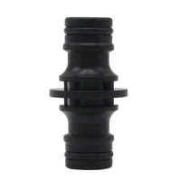 2 Way Garden Hose Connector Joiner Coupler Watering Water Pipe Tap Male Black Watering Equipment Garden watering Hose Connector 6