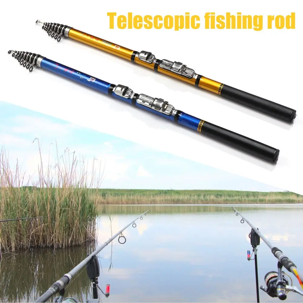 Telescopic Fishing Rod Retractable Hand Pole, Hard Carbon Hand Fishing Rod  2.7M ~ 6.3m Stream Lake Carp Fishing Pole Trout Fly Fishing Rod Portable