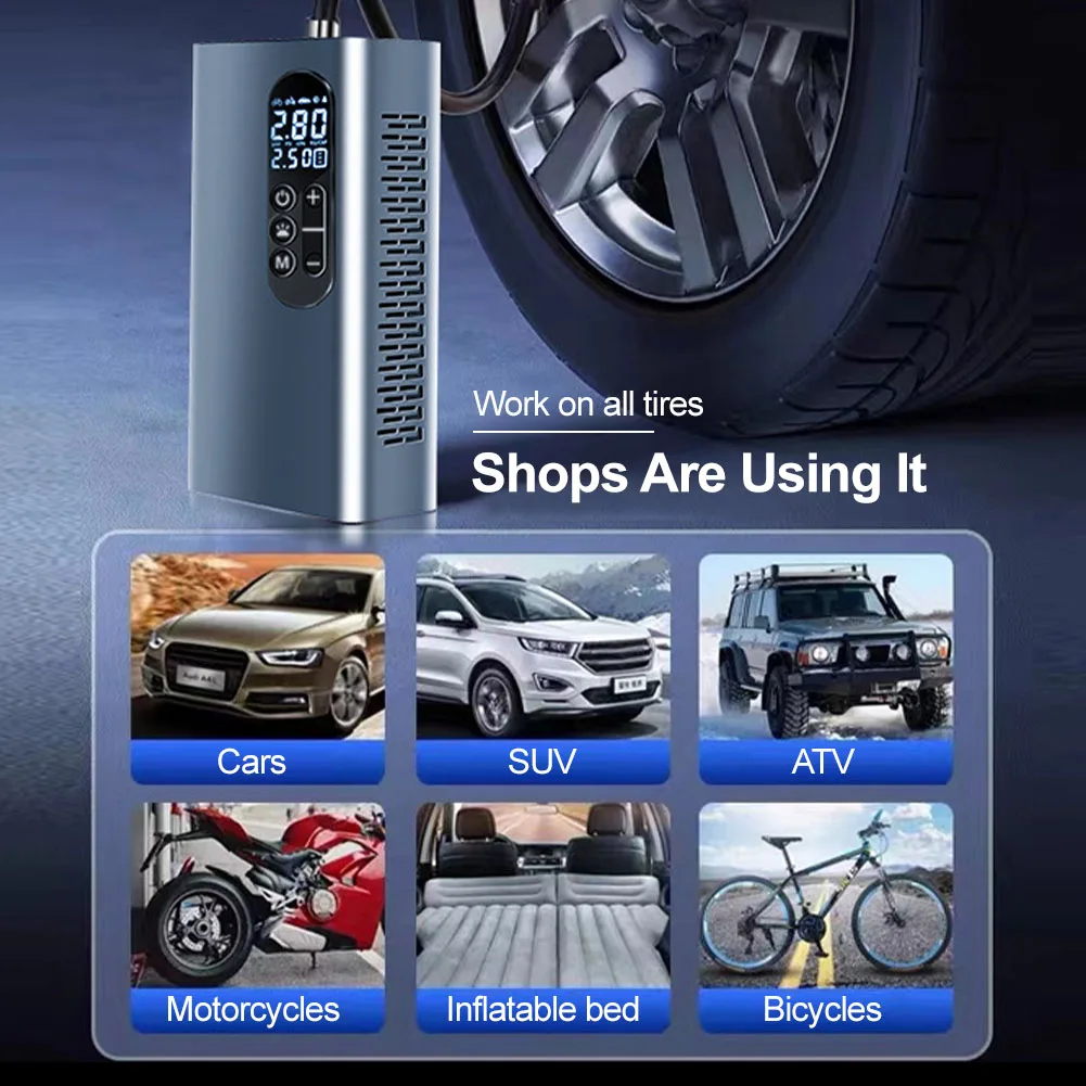 �ڵ��� Ÿ�̾� ��â��, USB ������, 12V ���� ���� ����� ����, LED USB ���, �ڵ��� ������ ������� �� 6000mAh