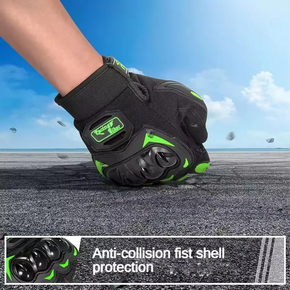 Motorcycle Gloves Summer Riding Breathable Gloves Hard Knuckle Touchscreen Motorbike Gloves Tactical Gloves for Dirt Bike Moto 2