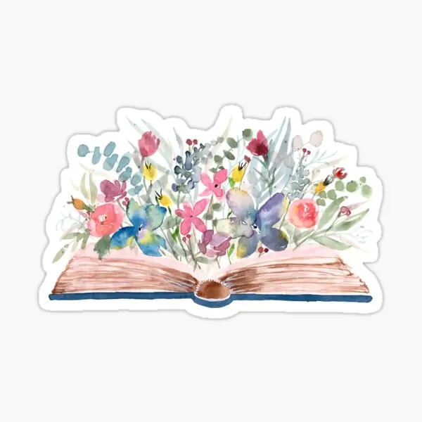 

5 шт., наклейки-книжки с цветочным рисунком