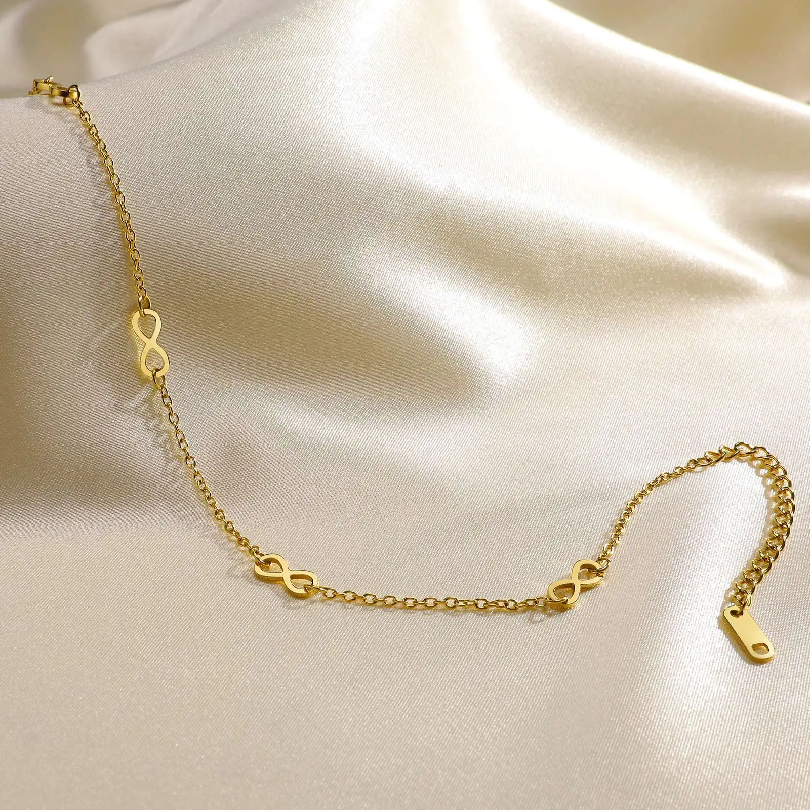 Cavigliere Donna Oro E Argento Con Ciondoli - Regolabile, Impermeabile - Per Spiaggia E Estate - Foto 5