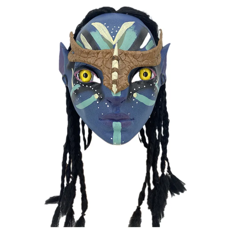 BaronHong Hai Cosplay Maske Aus Naturlatex – Vollkopfmaske, Größe M, Blau, Für Halloween & Partys