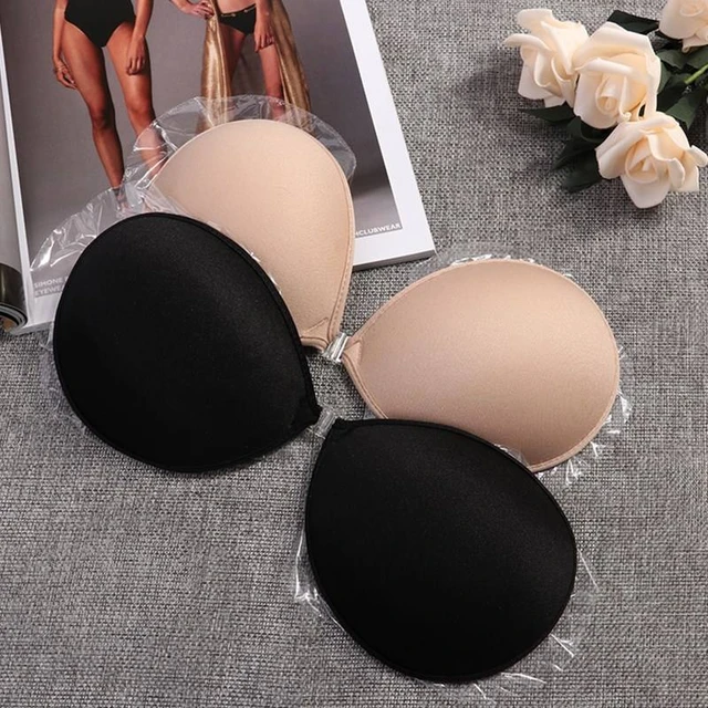 Bras Push Up Front Closure Silicone Sexy Invisible Strapless Self