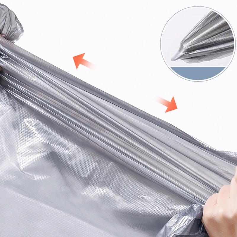 Super Large Silver Bags Thicken Plastic Moving Packaging Bag Transparent  with Handle for Duvet Blanket Bedding Clothing Storage