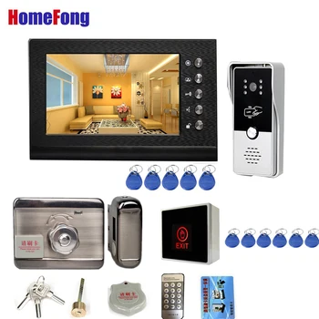 Homefong 7 Inch Video Intercom System for Home RFID Video Door Phone for Villa Apartment Door Access Control  Gate Unlock 1