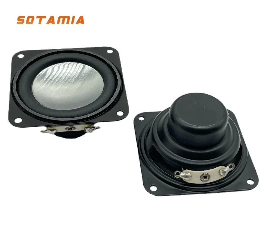 SOTAMIA 2Pcs 45MM Ohm 5W 10W Full Range Audio Speakers Stereo