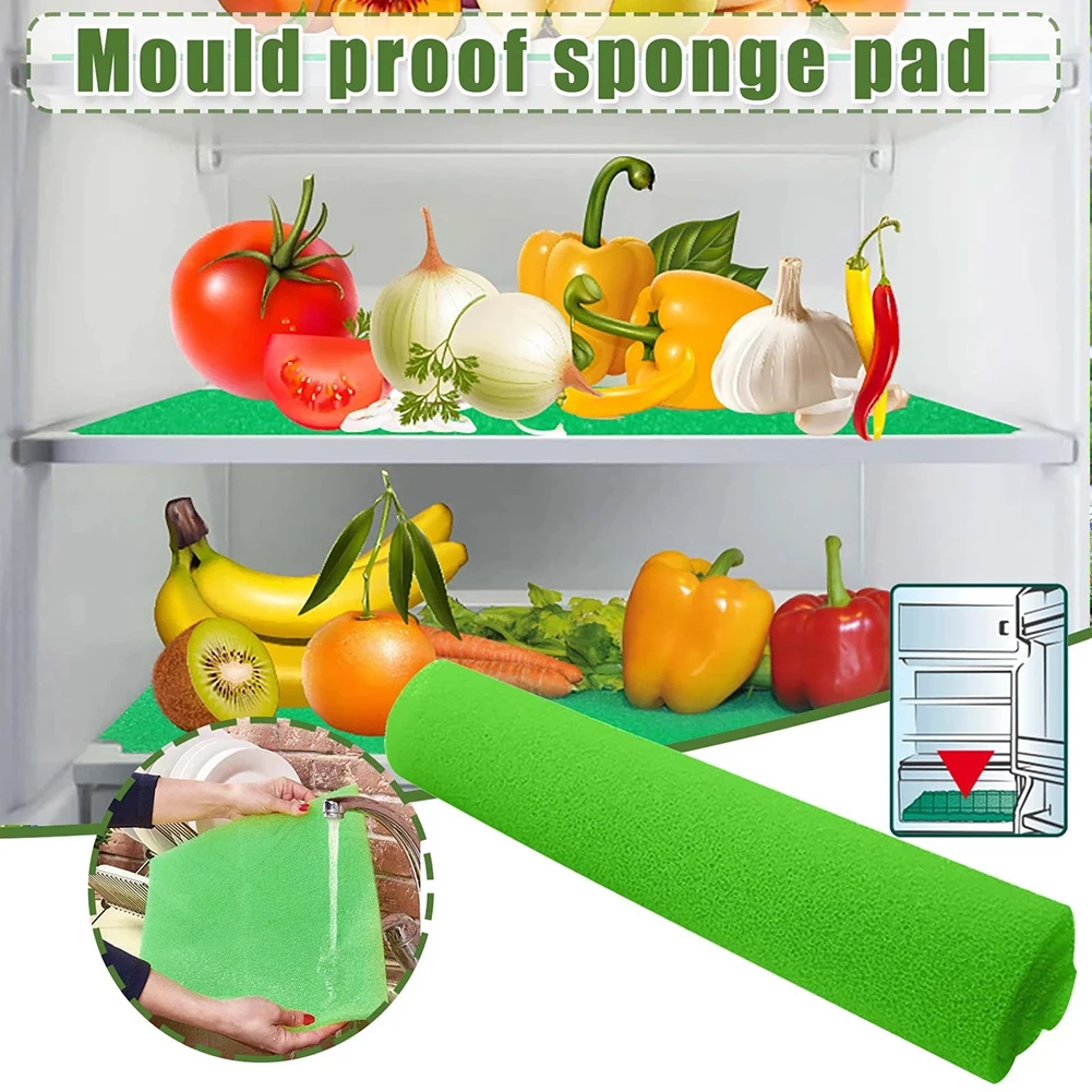 

Universal Sponge Mat Sponge Mat 5pcs Absorption Antifouling Drawer Filter Sponge Moisture-proof Pad Refrigerator