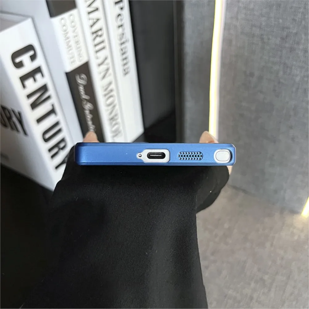 Luxury Matte Magnetic Shockproof Bumper Case with Glass Lens Protector
