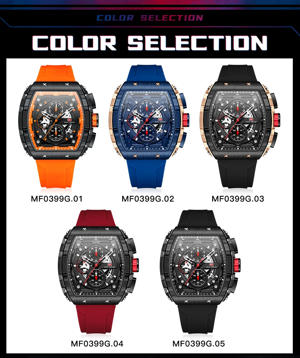 MINI FOCUS Quarzuhr für Herren, wasserdicht_voghion.com