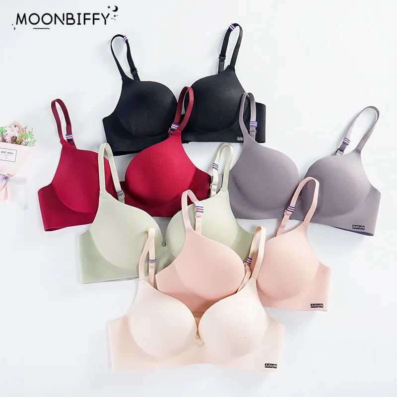 Girl Small Breasts Bra For Women Small Size Comfort Wireless Gather Sexy  Push Up Simple Lingerie Seamless Brassiere Bralettle - Bras - AliExpress