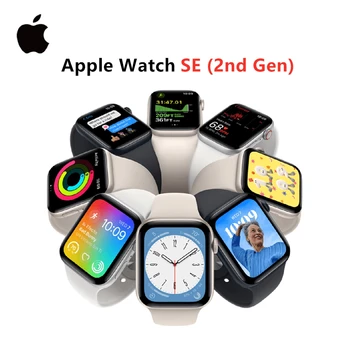 100% Original Apple Watch SE (2nd Gen) 40mm / 44mm Aluminum Case with Sport Band iOS SmartWatch 1