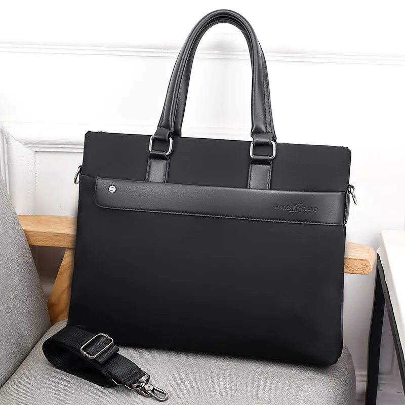 

Men's briefcase, business handbag, horizontal large capacity laptop bag, shoulder crossbody bag wholesale tote bag laptop bag