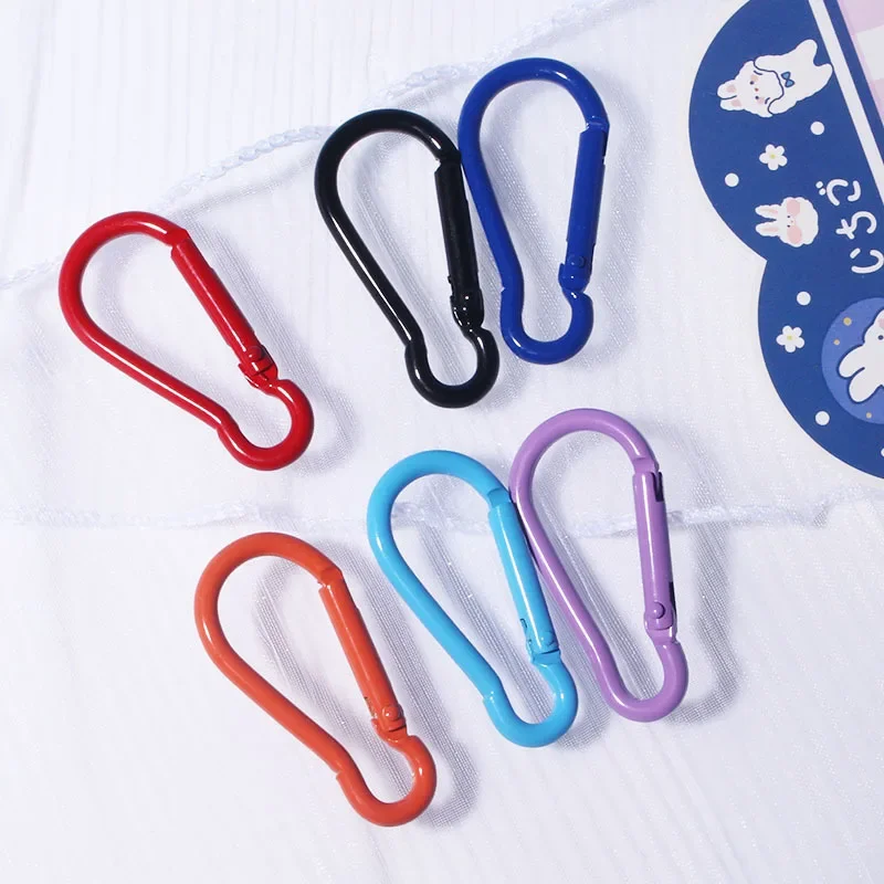 Lot De 28 Mousquetons Noirs 50 Mm - En Aluminium, Charge 5 Kg - Multicolores Pour Sac à Dos, Camping, Rangement - 4