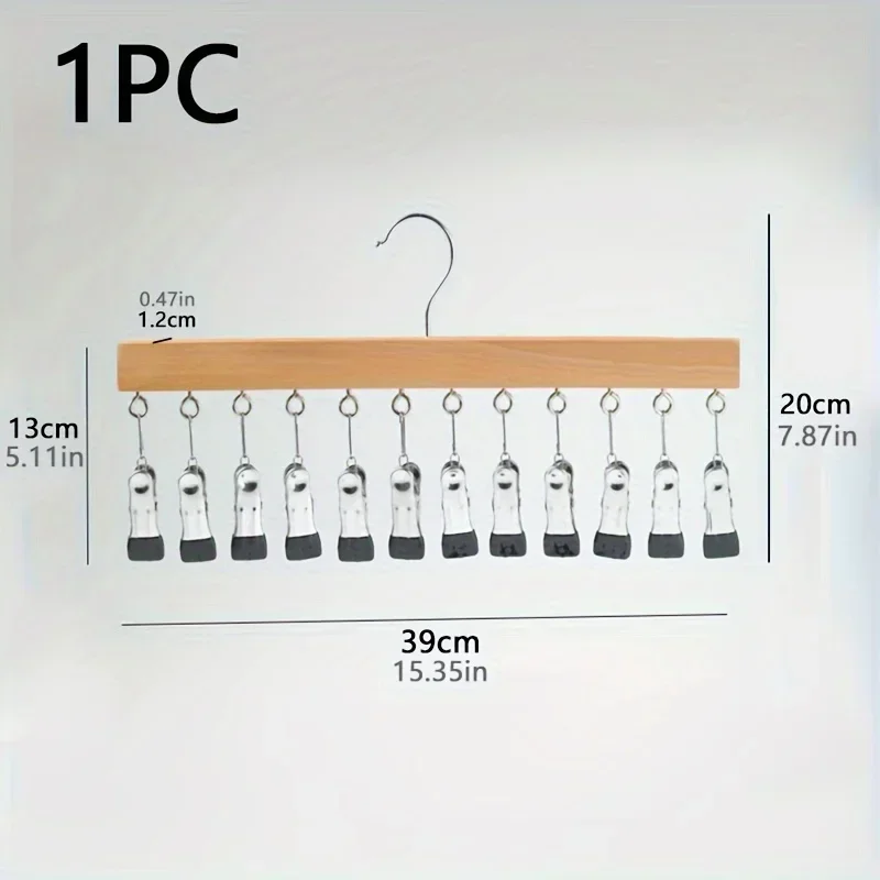 Household Multi-clip Drying Rack Anti-tangle Sock Clip Student Dormitory Clothes Drying Rack Pants Clip Hat Storage Rack 6
