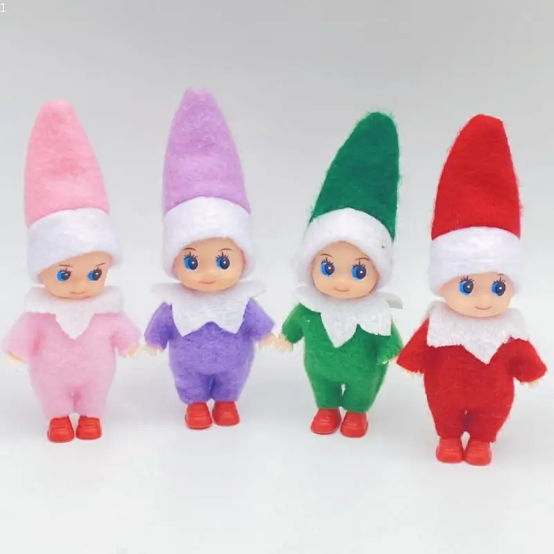 Happy New Year Pedents Kids Gifts Favor Household Lovely Christmas Elf Baby Doll Oranments Merry Christmas Decor For Home