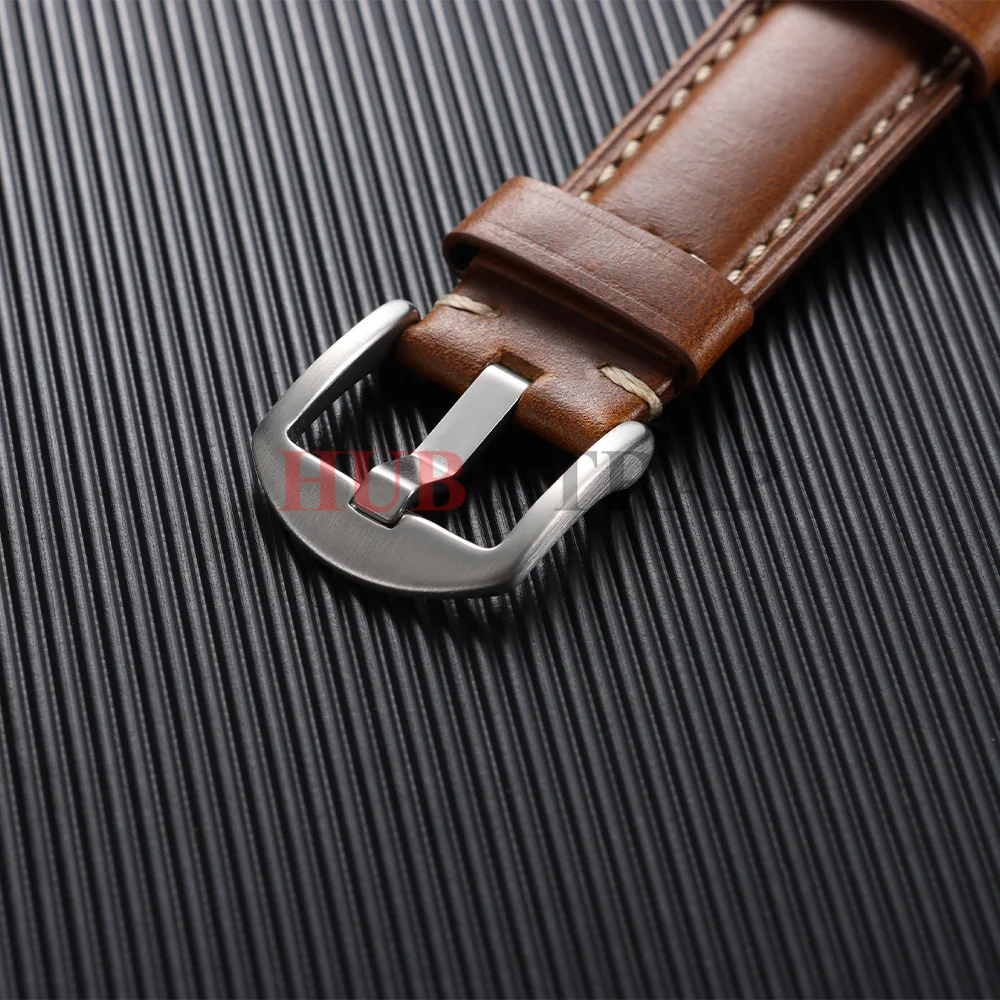 Vintage Leather Oil Wax Discoloration Watchband - Universal Replacement Sport Strap