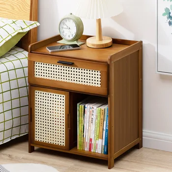 Comodino per camera da letto, armadio portaoggetti con cassetto, soggiorno, armadietto per snack, scatola portaoggetti, comodino 1
