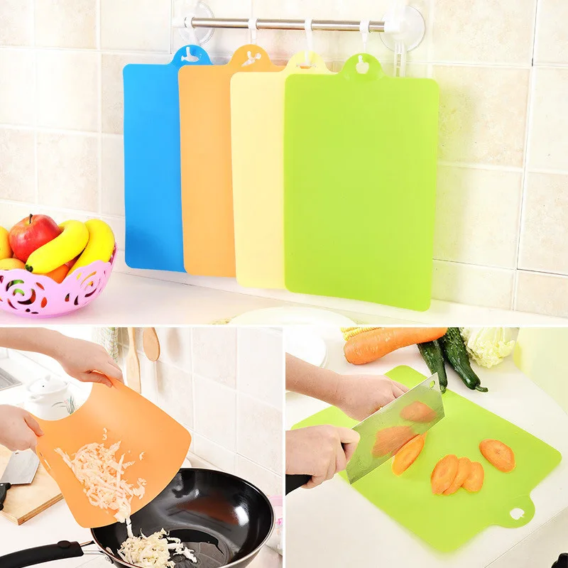 Plastic Cutting Boards for kitchen Meat Veggies Fruits Cutting Board Set of  3 Durable Non-Slip Cutting Board Chopping Board - AliExpress