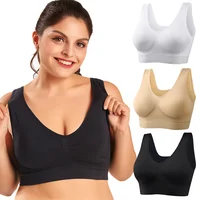 Soutien-gorge de sport Push Up sans fil, grande taille, Double couche, sans couture, Yoga, Fitness, sans anneau en acier, sous-vêtements, gymnastique, course à pied 1