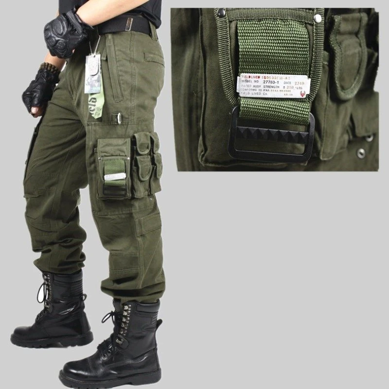 Men's Work Pants Outdoor Wear-resistant Mountaineering Trousers Street Fashion Cargo Pants Joggers cotton work pants military cargo pants casual tooling pants cargo pants