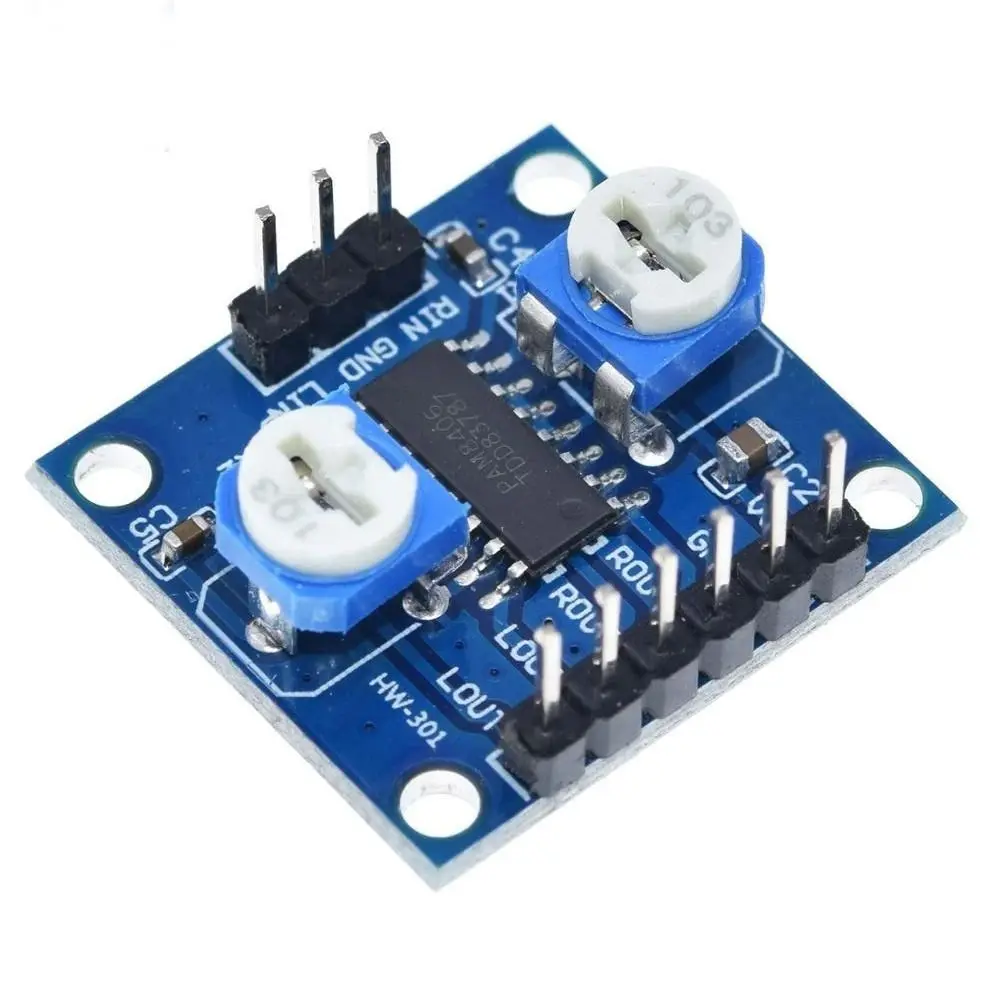 Channel Amplifiers Module Potentiometer Amplifiers Board PAM8406 Power Amplifiers Board With Volume Amplifiers Stereo Amplifier