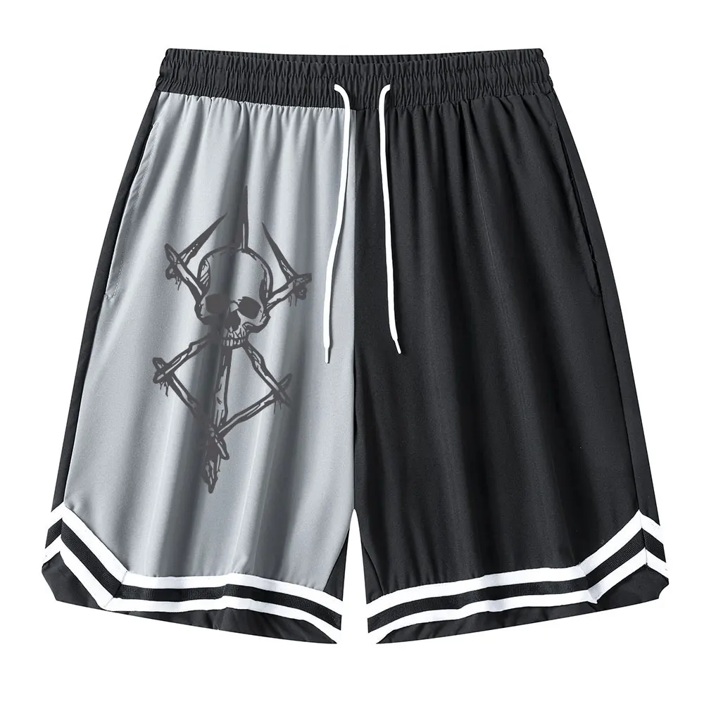 Anime Berserk Basketball Shorts Men Running Training Workout Loose Summer GYM Shorts Quick-Drying Breathable Casual Sports