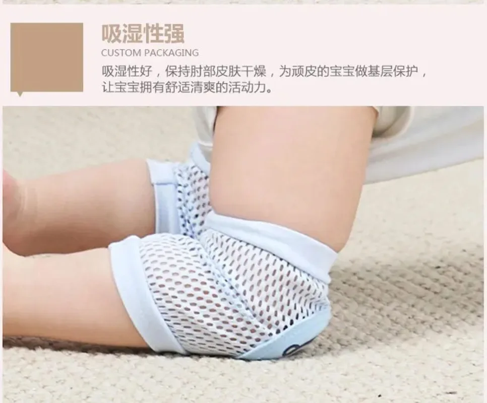 Children's Crawling Elbow Knee Pads Breathable Mesh Toddlers Baby Knee Pads Safety Infant Kneepad Baby Crawling Walking Exercise