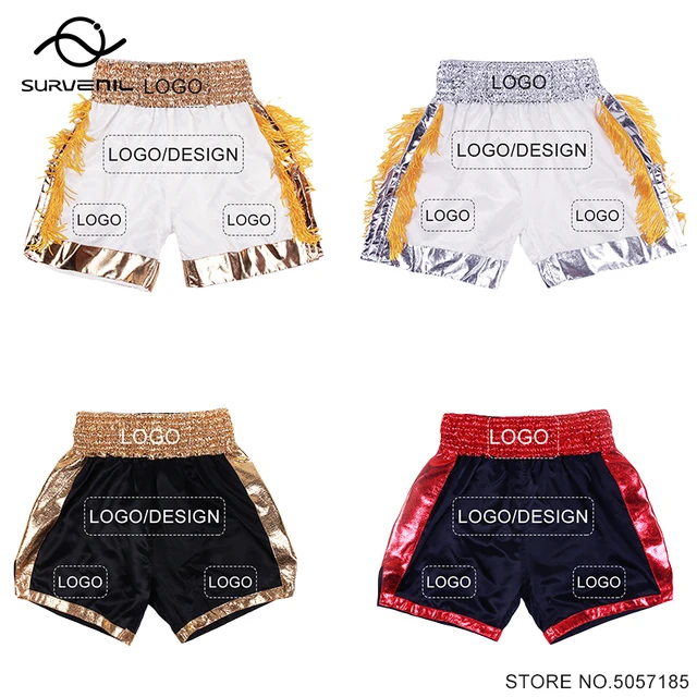 Short de boxe Muay Thai short kick boxe arts martiaux troncs d'entraînement  homm