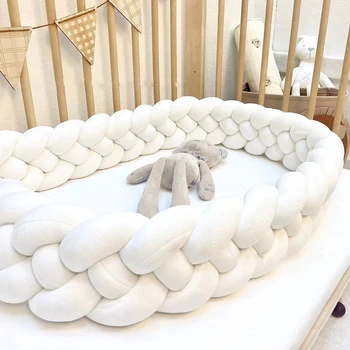 2M 3M Paraurti per bambini Protezione per culla Mobile Set di cuscini per lettino Colore blu per l'arredamento della camera infantile 2023 Paraurti per lettino per bambini con spedizione gratuita