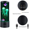 Jellyfish Lamp LED Night Light Remote Control Color Changing Home Decoration Lights Aquarium Birthday Gift for Kids USB Charging 4